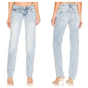 Free People x We The Free Shelby Boyfriend Lowrise Denim Jeans in Blue Size 30